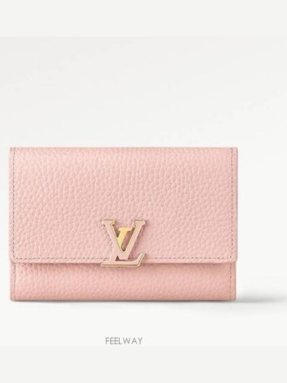 Capucines Compact Half Wallet Rose Jasmin - LOUIS VUITTON - BALAAN 2