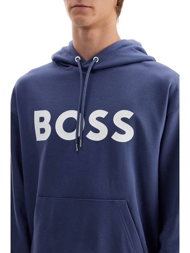 Sullivan Logo Hoodie Blue - HUGO BOSS - BALAAN 5