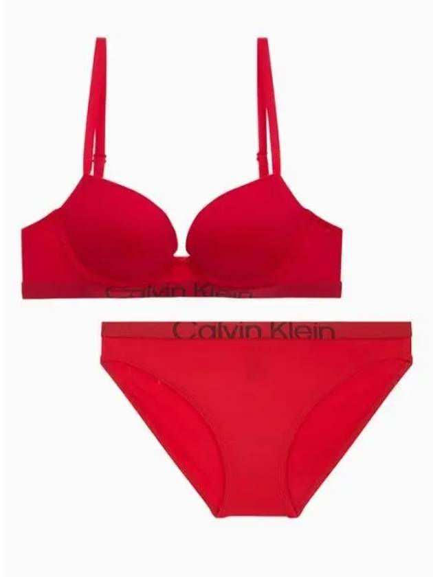 Underwear Women s Future Shift Micro AF Push up Bra Set Red Wine - CALVIN KLEIN - BALAAN 1