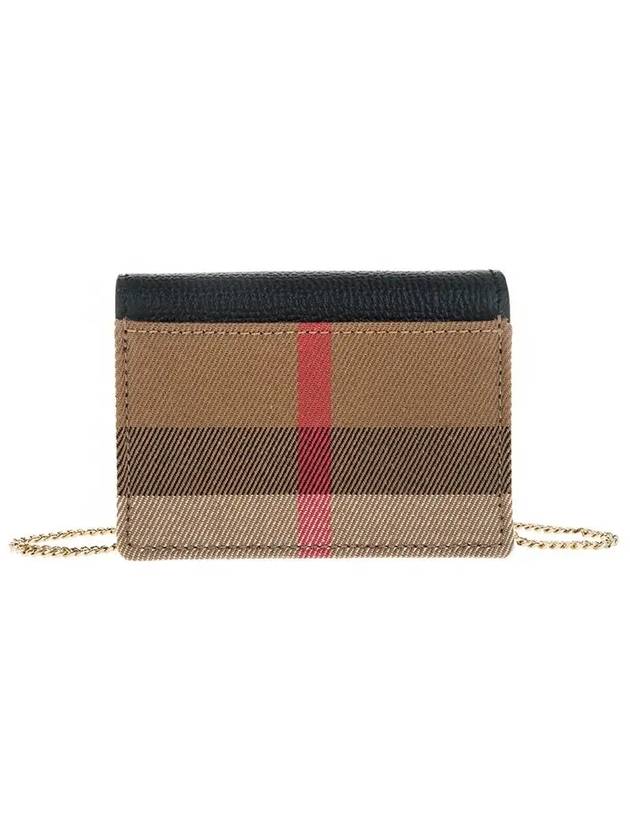 Jade chain half wallet 80672591 black - BURBERRY - BALAAN 8