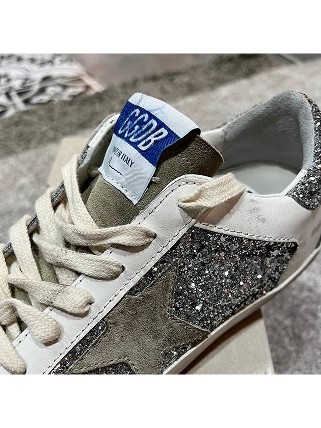 Superstar Glitter Low Top Sneakers Grey - GOLDEN GOOSE - BALAAN 8