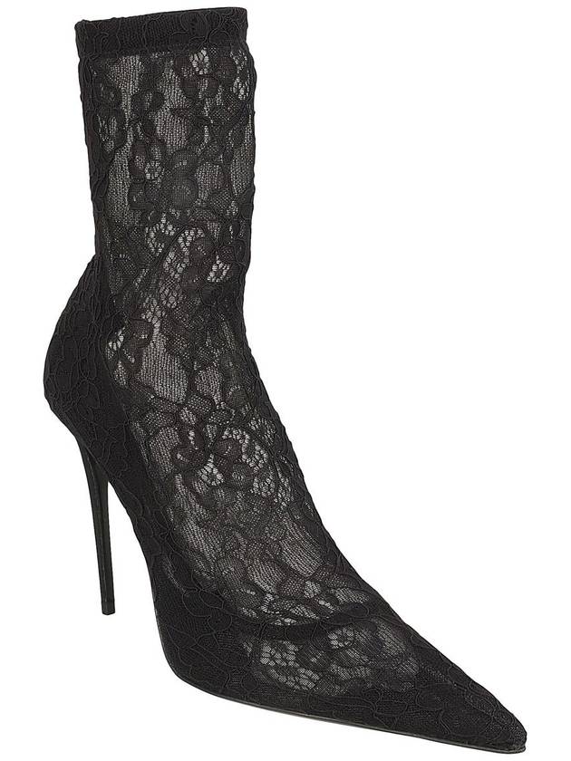 23 fw CORDONETTO Lace Ankle Boots Dolce GABBANA CT0959 AP739 8B956 B0230744622 - DOLCE&GABBANA - BALAAN 4