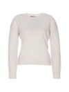 Alinda Crew Neck Knit Top Ivory - MAX MARA - BALAAN 1