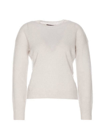 Alinda Crew Neck Knit Top Ivory - MAX MARA - BALAAN 1