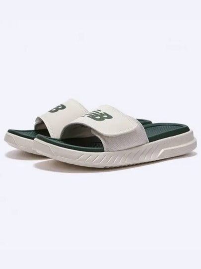 NB Cushioning Slippers White Green - NEW BALANCE - BALAAN 2