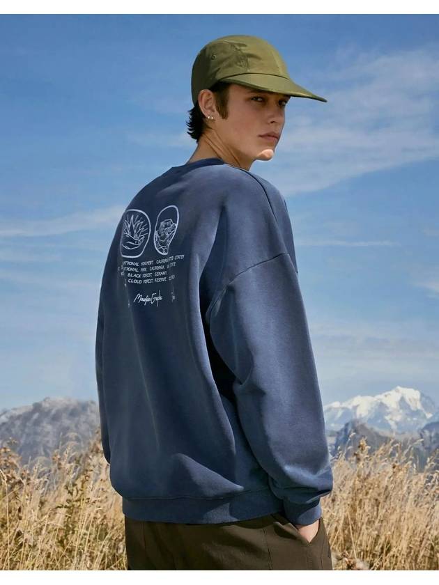 National Mountain Pigment Sweatshirt Navy - FLUKE - BALAAN 1