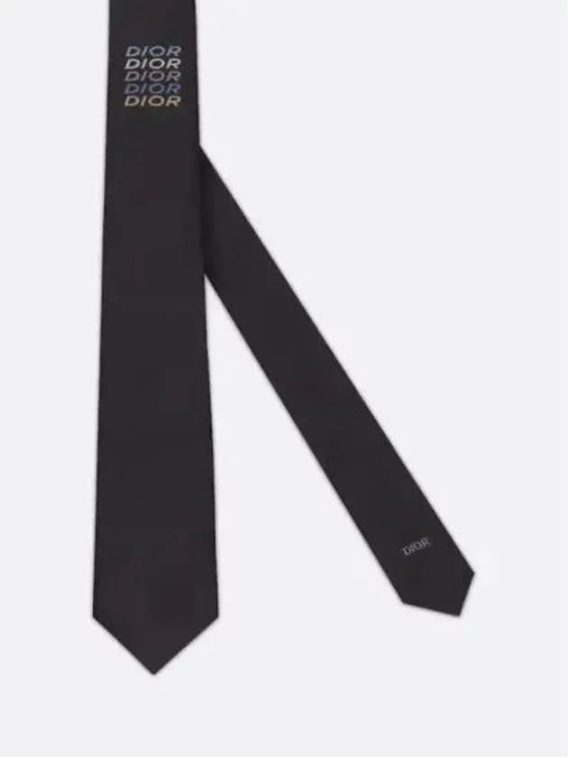 Men s Multi Silk Tie Black 41C1047B0902 989 - DIOR - BALAAN 3