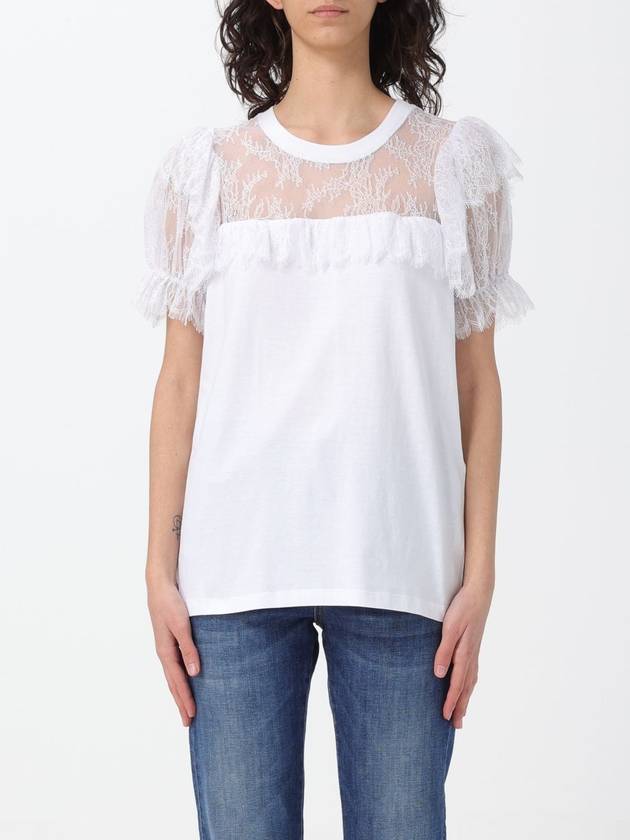 T-shirt con inserti in pizzo Twinset - TWINSET - BALAAN 1