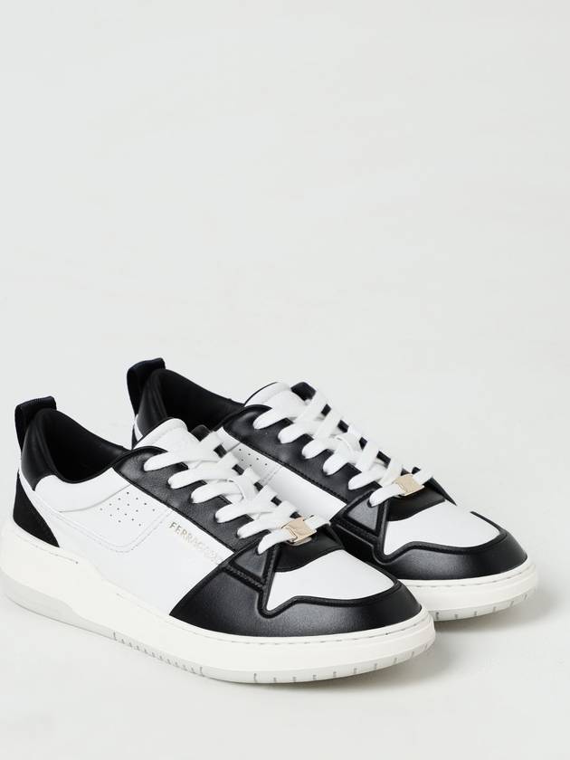 24 ss two-tone leather sneakers FERRAGAMO 0223760770882 007NE B0230993292 - SALVATORE FERRAGAMO - BALAAN 3