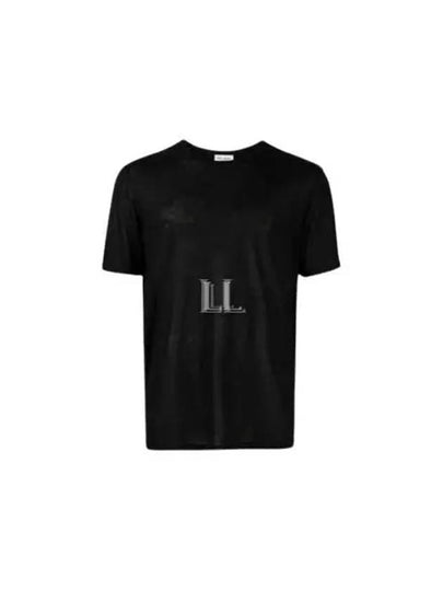 Basic Short Sleeve T-Shirt Black - SAINT LAURENT - BALAAN 2