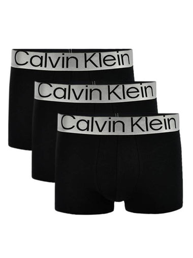 Men's Logo Briefs 3 Pack Black - CALVIN KLEIN - BALAAN 1