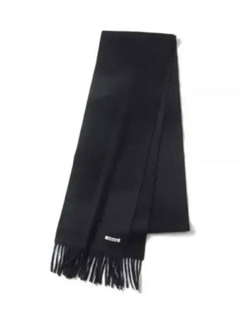 BABY CASHMERE LONG STOLE TOP BLACK A24AM12BC muffler - AURALEE - BALAAN 1