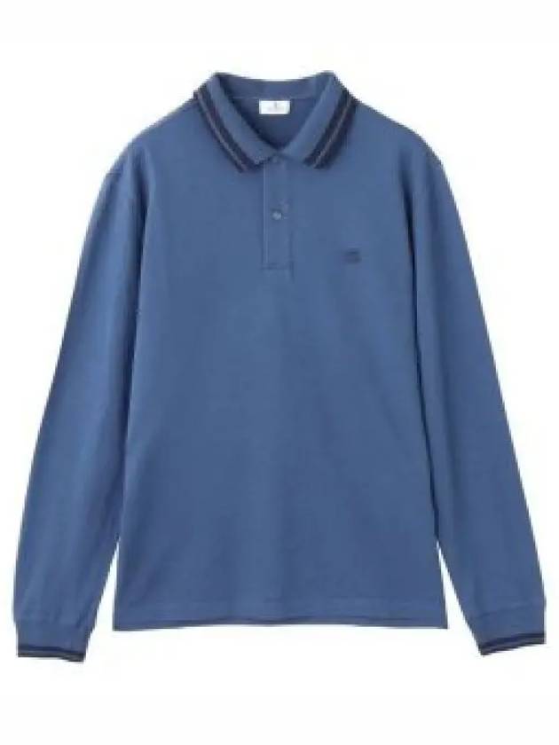 Pegaso Long Sleeve Polo Shirt Blue - ETRO - BALAAN 2