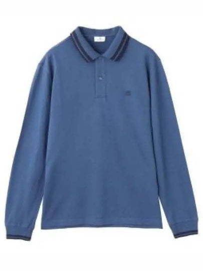 Pegaso Long Sleeve Polo Shirt Blue - ETRO - BALAAN 2