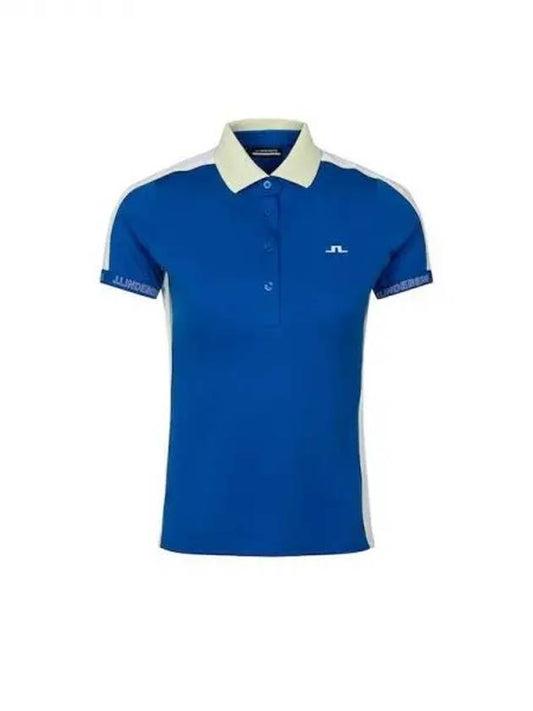 Golf Women s Damai Short Sleeve Polo T Shirt Nautical Blue Domestic Product - J.LINDEBERG - BALAAN 1