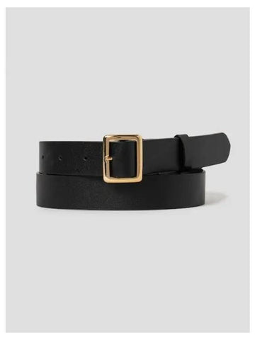 Women s leather square buckle belt black domestic product GM0024082975560 - AURALEE - BALAAN 1