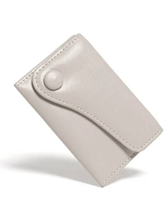 Saddle Slim Mini Transportation Card Wallet Warm Gray - LE MASQUE - BALAAN 2