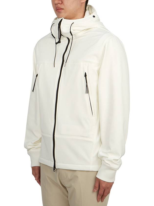 Men's Shell R Drawstring Goggle Hooded Jacket White - CP COMPANY - BALAAN 4