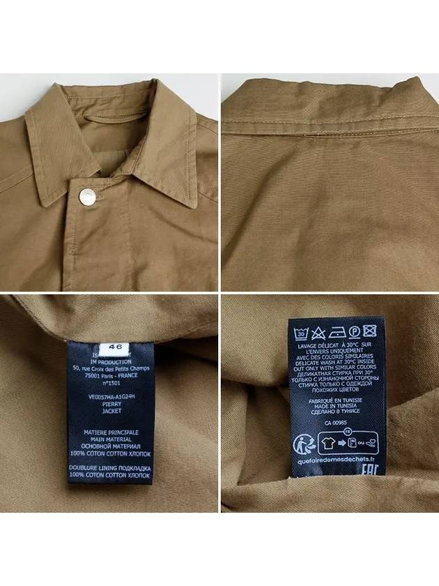Isabel Marant Men's PIERRT Cotton Linen Single Coat VE0057HA A1G24H 67KI - ISABEL MARANT ETOILE - BALAAN 5