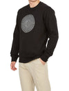 Men's Industrial One Print Sweatshirt Black - STONE ISLAND - BALAAN 6