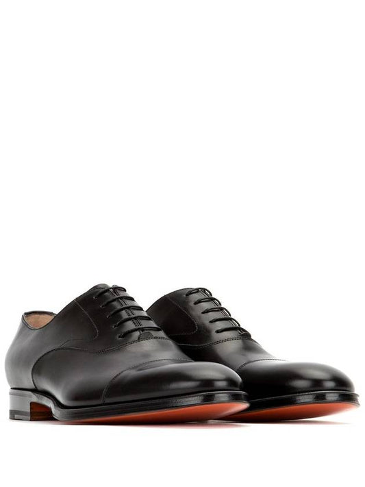 Black leather laceup shoes MCR004508JB2INENN01 - SANTONI - BALAAN 1
