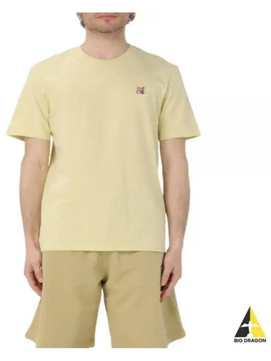 Fox Head Patch Classic Short Sleeve T-Shirt Yellow - MAISON KITSUNE - BALAAN 2