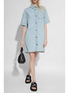 Lopez Denim Short Dress Light Blue - A.P.C. - BALAAN 3