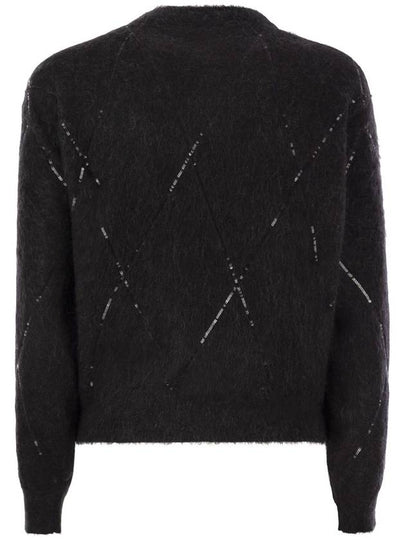 Mohair, wool, cashmere and silk sweater with Dazzling Argyle embroidery - BRUNELLO CUCINELLI - BALAAN 2