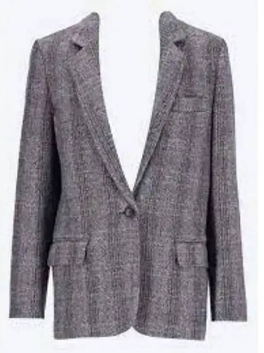 Charlene Single Breasted Wool Blazer Jacket Grey - ISABEL MARANT - BALAAN 2