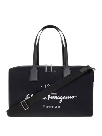 1927 Signature Duffel Bag Black - SALVATORE FERRAGAMO - BALAAN 2