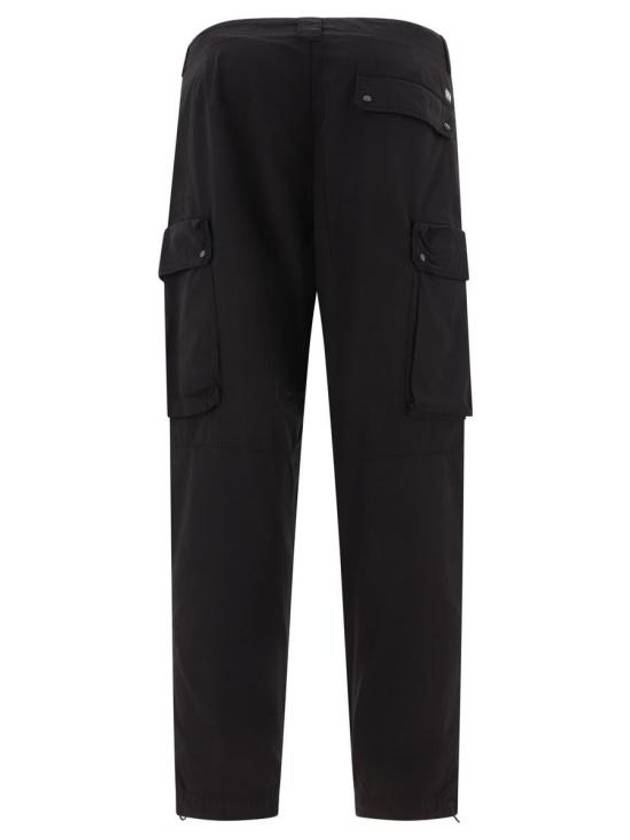 Rip-Stop Loose Utility Cargo Straight Pants Black - CP COMPANY - BALAAN 3