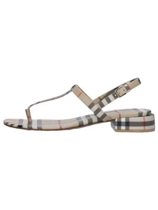 Vintage Check Lambskin Sandals Archive Beige - BURBERRY - BALAAN 1