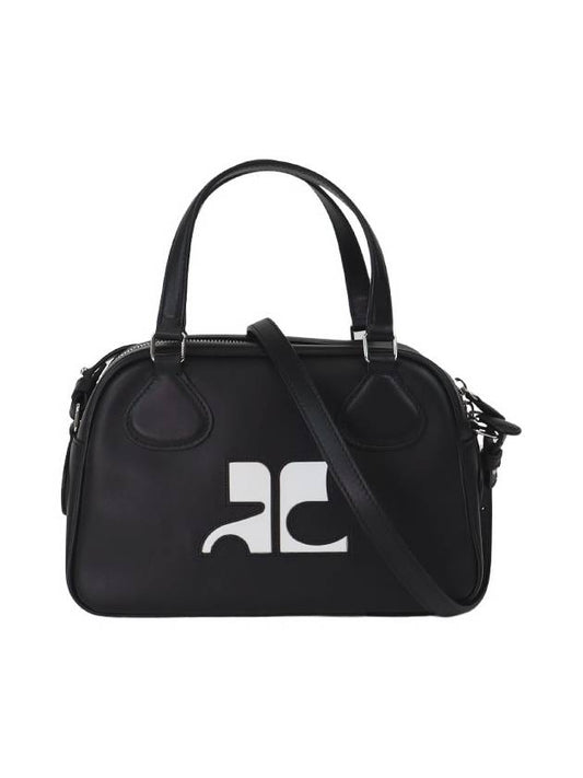 Reedition Leather Bowling Tote Bag Black - COURREGES - BALAAN 2