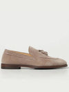 Tassel Detail Suede Loafers Beige - BRUNELLO CUCINELLI - BALAAN 2