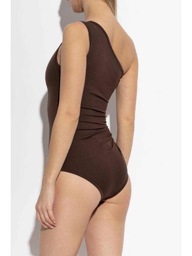 Bottega Veneta One-piece Swimsuit With Appliqué, Women's, Brown - BOTTEGA VENETA - BALAAN 4