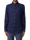 24SS Polo Men's Pony Logo Embroidered Linen Shirt 710794141002 - RALPH LAUREN - BALAAN 2