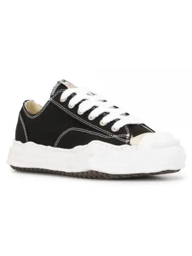 A05FW702 BLACK Hank OG Sole Canvas Low Top Sneakers - MIHARA YASUHIRO - BALAAN 1