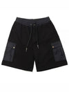 Drawstring Cargo Shorts Black - MONCLER - BALAAN 2