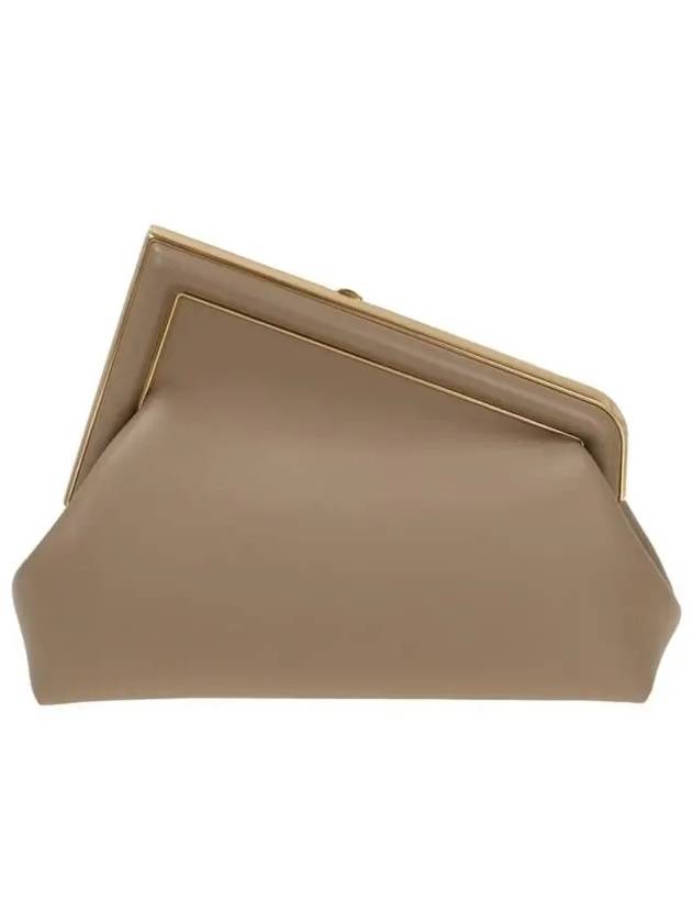 first small leather shoulder bag beige - FENDI - BALAAN.