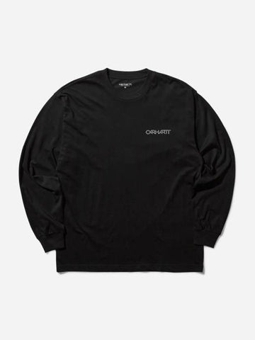 Detroit Standard Long Sleeve T-Shirt Black - CARHARTT WIP - BALAAN 1