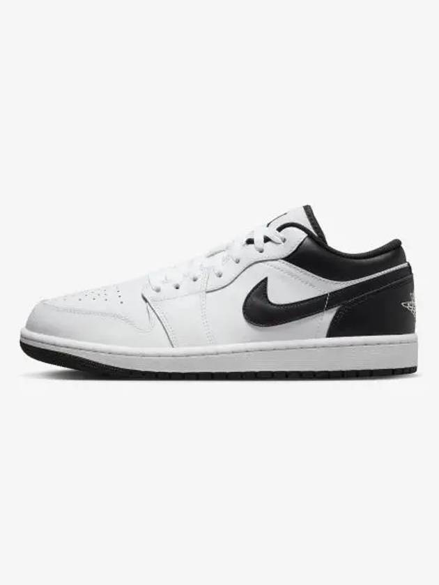 Air Jordan 1 Low Top Sneakers White Black - NIKE - BALAAN 2