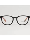 Eyewear Vintage Check Temple Square Eyeglasses Black - BURBERRY - BALAAN 4