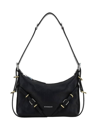 Voyou Small Leather Shoulder Bag Black - GIVENCHY - BALAAN 1