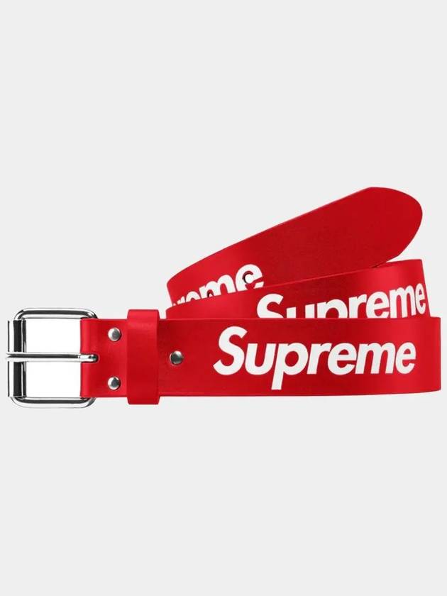 Refit leather belt SS24A27 RED - SUPREME - BALAAN 2