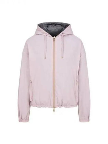 Women s Reversible Cropped Zip Up Jacket Pink 271857 - HERNO - BALAAN 1