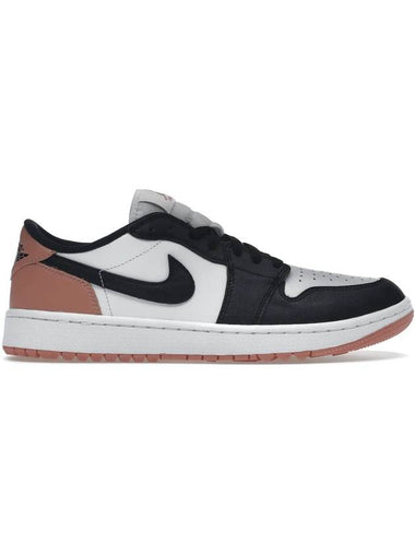 Air Jordan 1 Golf Low Top Sneakers Rust Pink - NIKE - BALAAN 1