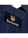 Maison Kitsune Reversible Tote Bag Navy - BARBOUR - BALAAN 7