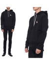 Chillax Fox Patch Classic Hoodie Black - MAISON KITSUNE - BALAAN 3