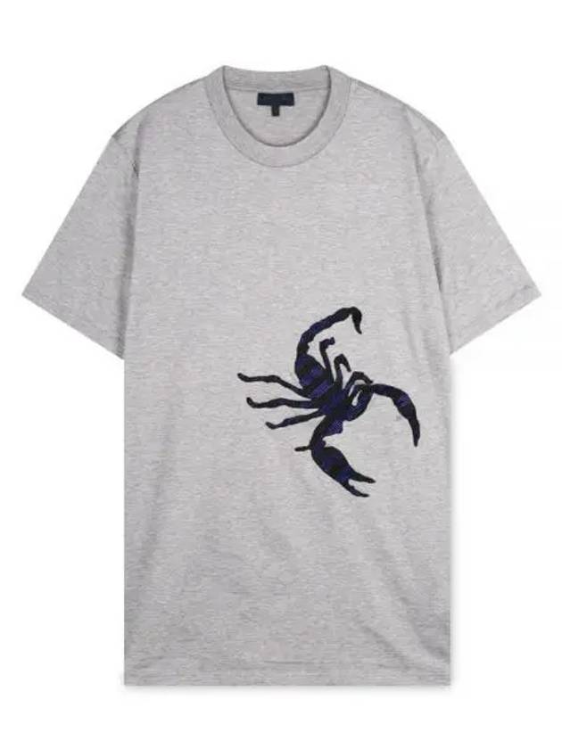 Men s Scorpion Gray Short Sleeve T Shirt RMJE0031 13 1156743 - LANVIN - BALAAN 1