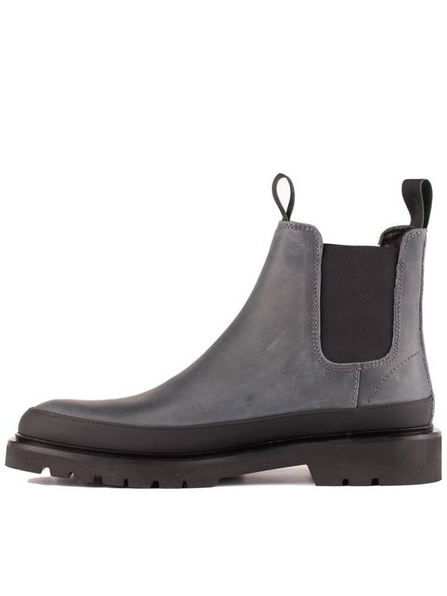 Paul Smith Grey Smooth Leather Ankle Boots - PAUL SMITH - BALAAN 2